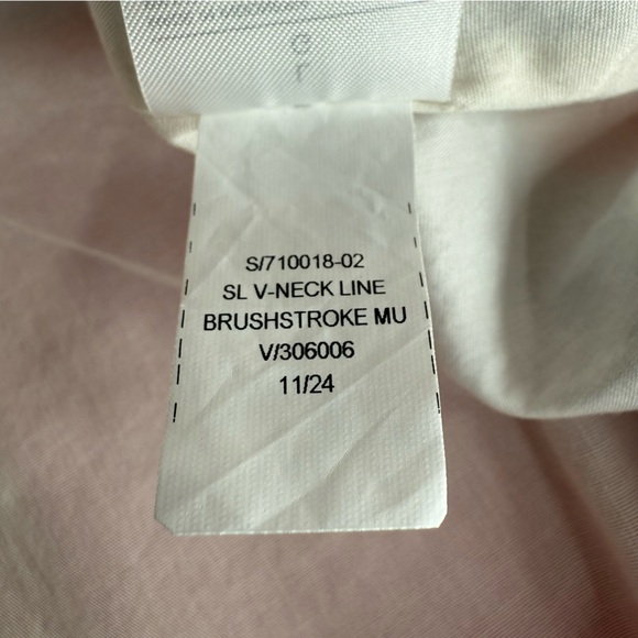 NEW NWT Banana Republic Brush Stroke Linen Blend Sleeveless Top Blouse LARGE - Picture 14 of 16